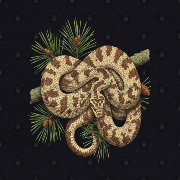 Northern Pine Snake with Longleaf Branches by BirdsnStuff