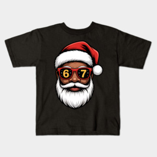67 Santa,  67 Mene,  Funny Black Santa Kids T-Shirt