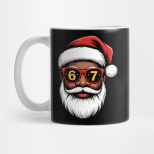 67 Santa,  67 Mene,  Funny Black Santa Mug