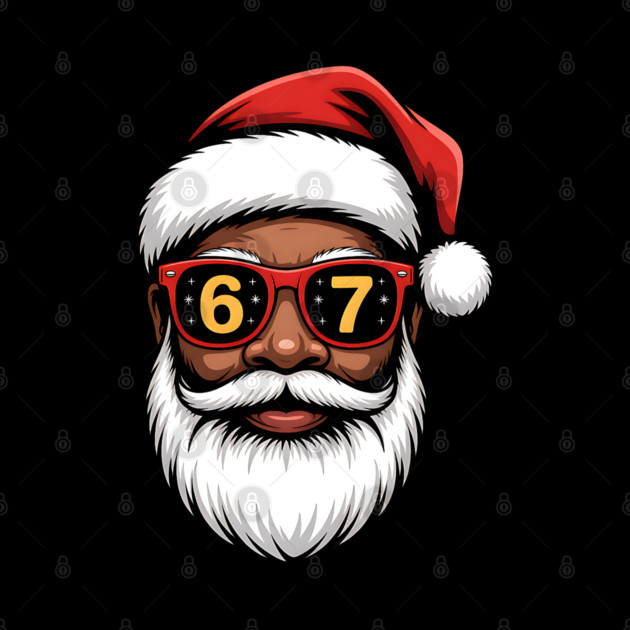 67 Santa,  67 Mene,  Funny Black Santa by UrbanLifeApparel
