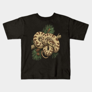 Northern Pine Snake with Longleaf Branches Kids T-Shirt