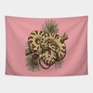Northern Pine Snake with Longleaf Branches Tapestry