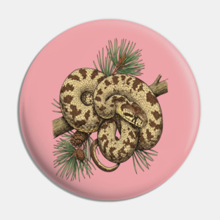 Northern Pine Snake with Longleaf Branches Pin