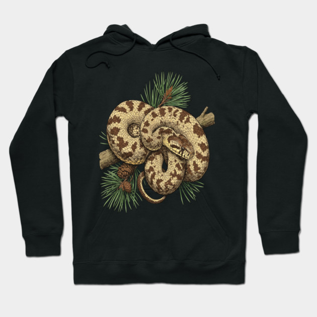 Northern Pine Snake with Longleaf Branches Hoodie by BirdsnStuff
