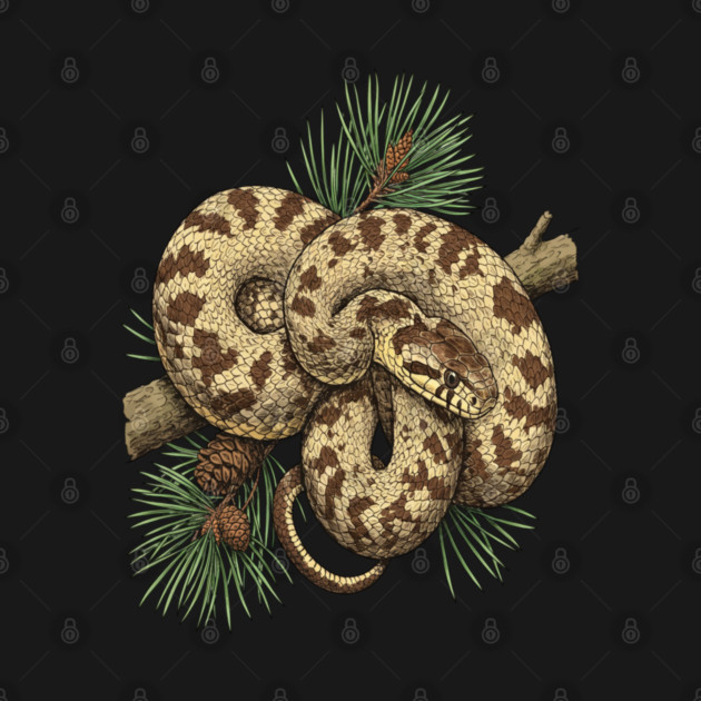 Northern Pine Snake with Longleaf Branches by BirdsnStuff