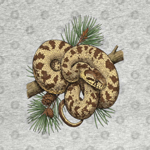 Northern Pine Snake with Longleaf Branches by BirdsnStuff