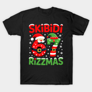 Skibidi Rizzmas, Funny Slang, Funny Meme T-Shirt