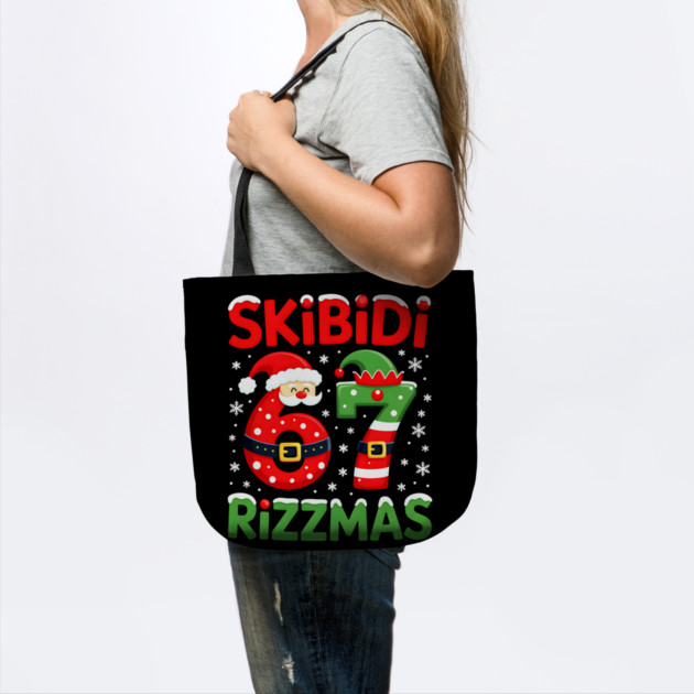 Skibidi Rizzmas, Funny Slang, Funny Meme by UrbanLifeApparel
