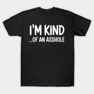 I'm Kind...of an asshole, Sarcastic, funny sarcasm T-Shirt