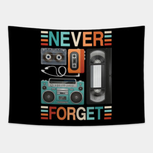 Never forget, Retro Electronics Tapestry