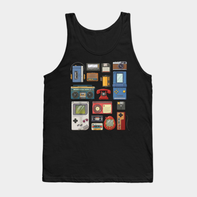 Retro Technology, vintage technology, classic Tech Tank Top by UrbanLifeApparel