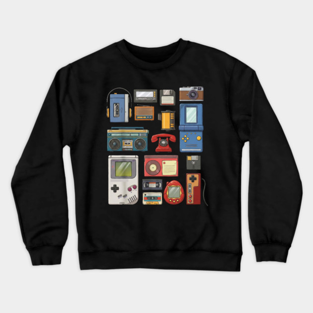 Retro Technology, vintage technology, classic Tech Crewneck Sweatshirt by UrbanLifeApparel