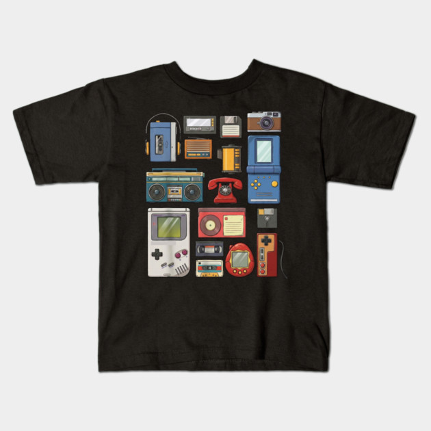 Retro Technology, vintage technology, classic Tech Kids T-Shirt by UrbanLifeApparel