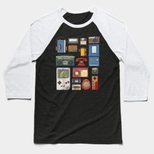 Retro Technology, vintage technology, classic Tech Baseball T-Shirt