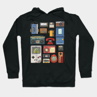 Retro Technology, vintage technology, classic Tech Hoodie