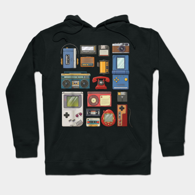 Retro Technology, vintage technology, classic Tech Hoodie by UrbanLifeApparel