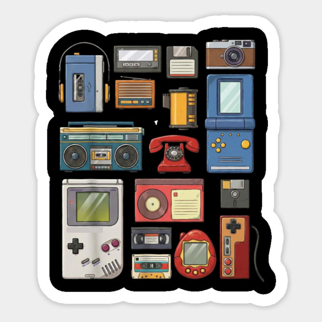 Retro Technology, vintage technology, classic Tech Magnet by UrbanLifeApparel