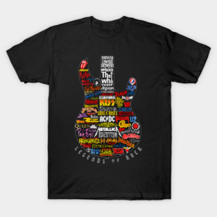 Legends Of Rock Guitar T-Shirt