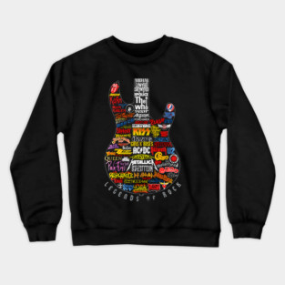 Legends Of Rock Guitar Crewneck Sweatshirt