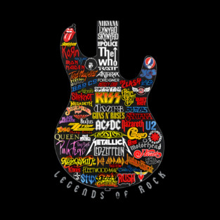 Legends Of Rock Guitar Pin