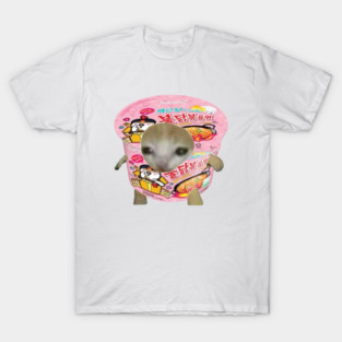 Carbo Buldak Sad Cat Meme T-Shirt