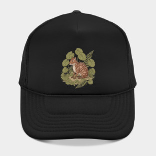 Paca with Ferns and Tropical Ground Leaves Hat