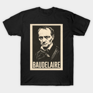 Charles Baudelaire Vintage French Poet T-Shirt