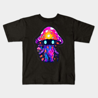Edm Festival Trippy Art Mushroom Psychedelic Rave Kids T-Shirt
