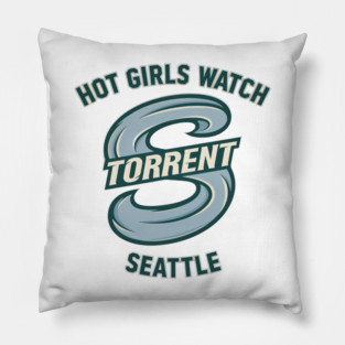 PWHL Seattle Torrent Women’s Ice Hockey Icecarve Strike 2025 Pillow