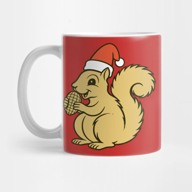 Vintage Christmas Squirrel Santa by DonWillisJrArt