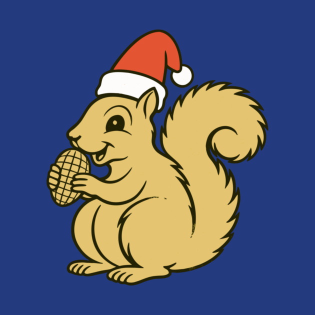 Vintage Christmas Squirrel Santa by DonWillisJrArt