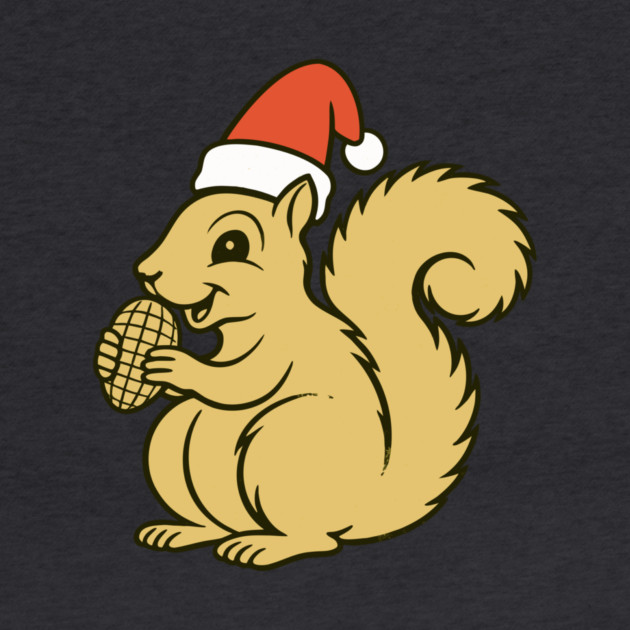 Vintage Christmas Squirrel Santa by DonWillisJrArt