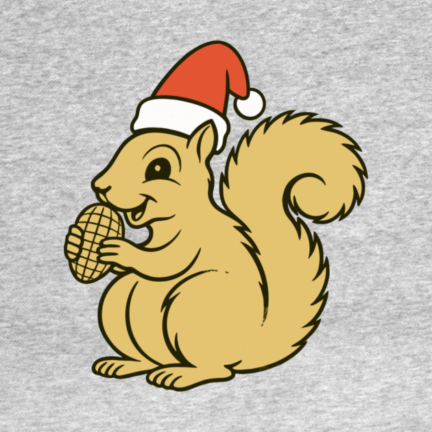 Vintage Christmas Squirrel Santa by DonWillisJrArt
