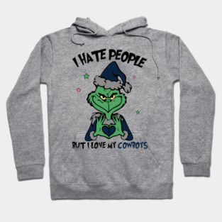 Dallas Cowboys Shirts Grinch Hate People Love Cowboys M10063 Hoodie