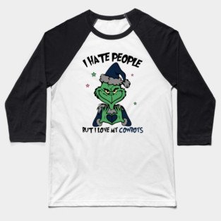 Dallas Cowboys Shirts Grinch Hate People Love Cowboys M10063 Baseball T-Shirt
