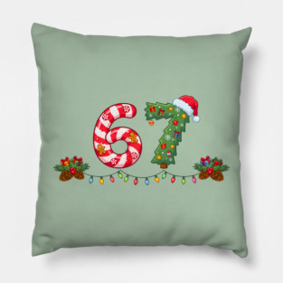 Festive 67 with Candy Cane and Christmas Tree Pillow