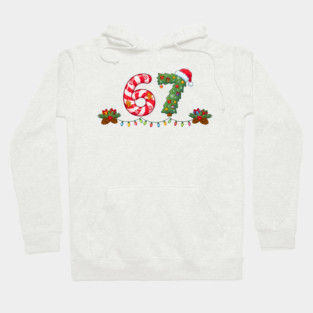 Festive 67 with Candy Cane and Christmas Tree Hoodie
