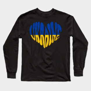 Ukraine Heart Freedom Fighter Activist Long Sleeve T-Shirt