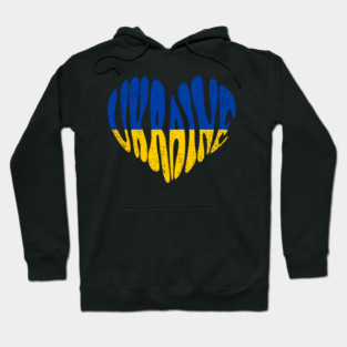 Ukraine Heart Freedom Fighter Activist Hoodie