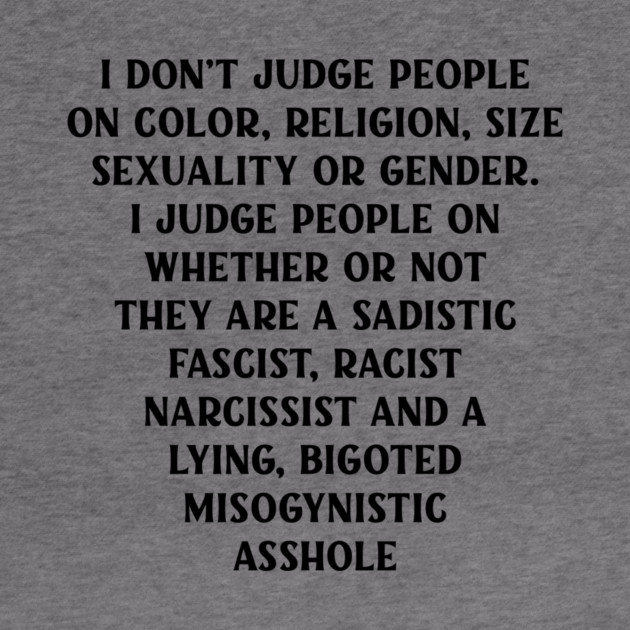 I Don’t Judge People by Cheeky Witch