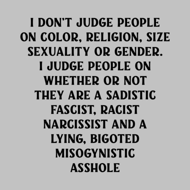 I Don’t Judge People by Cheeky Witch