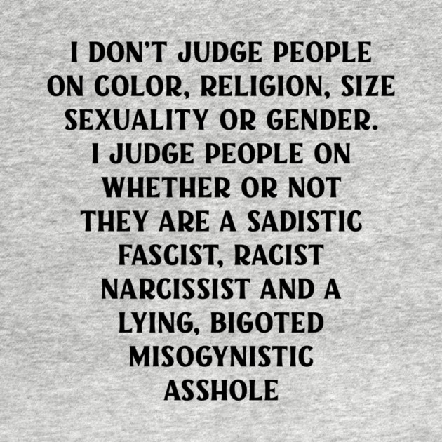 I Don’t Judge People by Cheeky Witch