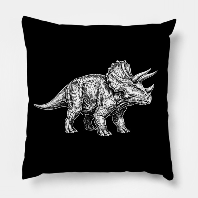 Triceratops Pillow by CreativeSage