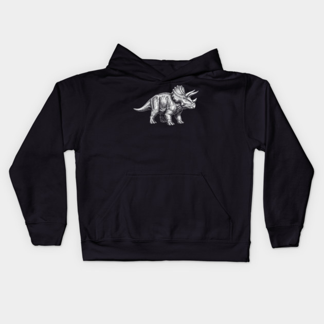 Triceratops Kids Hoodie by CreativeSage