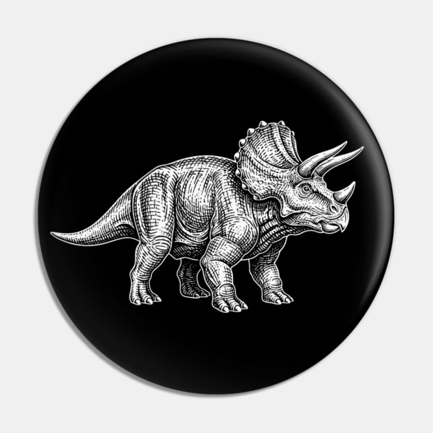 Triceratops Pin by CreativeSage