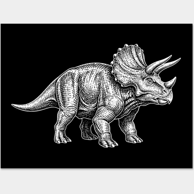 Triceratops Wall Art by CreativeSage