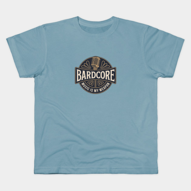 BARDCORE Kids T-Shirt by Pete the Cat Guy
