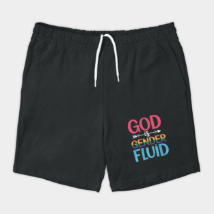 God Is Gender Fluid Gay LGBT Proud Shorts
