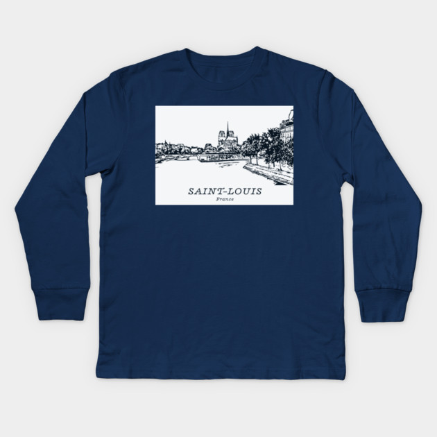 Saint-Louis - France Kids Long Sleeve T-Shirt by Lakeric