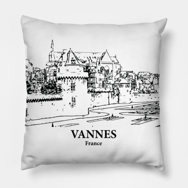 Vannes - France Pillow by Lakeric